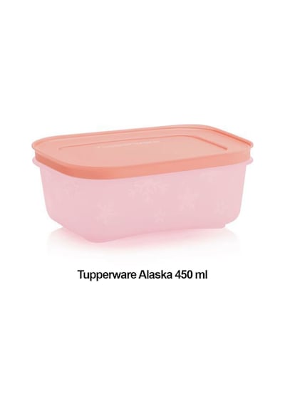 Alaska 450 Ml 4 Lü Derin Dondurucu Ve Buzdolabı Saklama Kabı Pembe