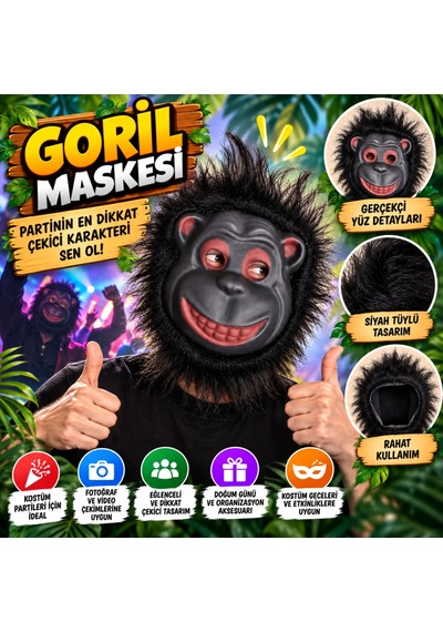 Eva Goril Maskesi Sırıtan Goril