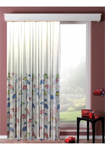 Evdepo Home Arabalı Tül Perde