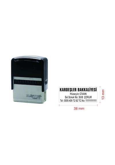 İşyeri Kaşesi - Firma Kaşesi Mavi N11.9109