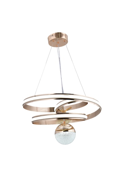 Valeria Modern Gold Led Sarkıt Avize,3 Renk Yanabilen Modern Avize,salon Led Avize