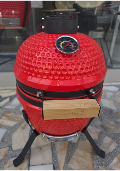 Chefden Prime 13 Seramik Kömürlü Kırmızı Barbekü