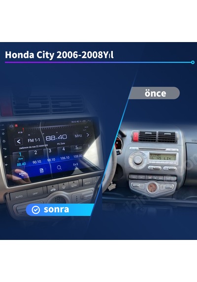 Honda Jazz City 2006-2008yıl 1gb Ram 16gb Rom Multimedya Carplay