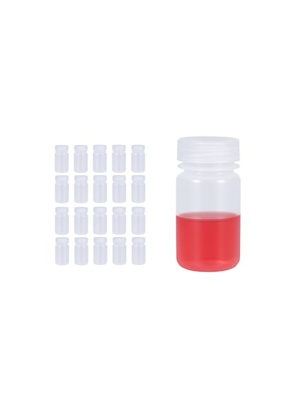 Borox Plastik Şeffaf Şişe 125ml - Vida Kapaklı - 20 Adet Toptan