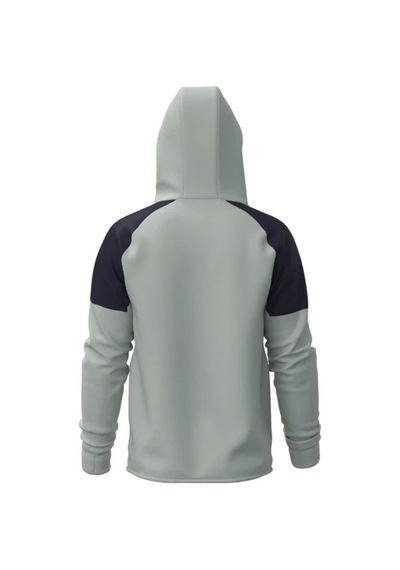 Mizuno Athletics Rb Erkek Kapüşonlu Fermuarlı Sweatshirt Gri / Lacivert Çok Renkli