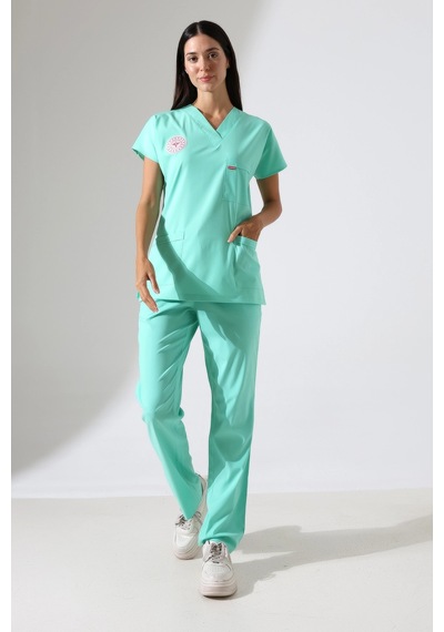 Bflex Unisex Likralı Yarasa Kol Takım - 6457 Mint Yeşil