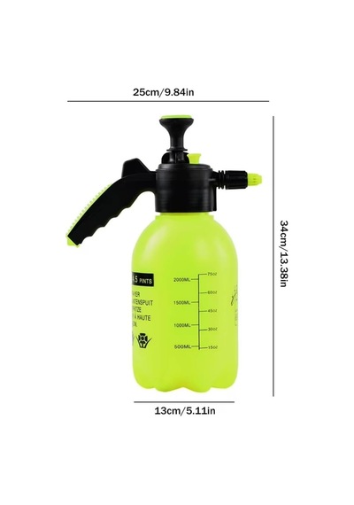 Basınçlı Bitki Ve Çiçek İlaçlama Pompası 2 Litre Ayarlanabilir Nozullu Bahçe Spreyi Diğer