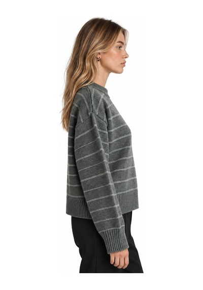 Hiccup Vıorna Triko Sweatshirt Koyu Gri