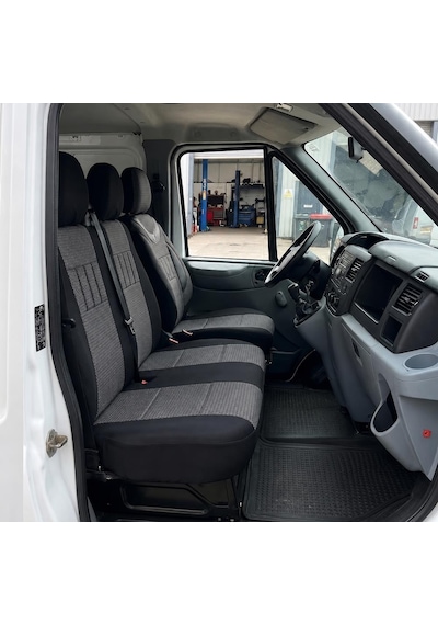 Iveco 72 150 Kamyonet 2+1 Koltuk Kılıfı Füme-Siyah