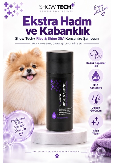 Showtech Kabartıcı Ve Dolgunlaştırıcı Kedi Köpek Şampuanı 100 Ml - 35:1 Konsantre