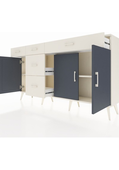 Arges Konsol 2 Raflı 5 Çekmeceli 3 Kapaklı 176x30x99 Aytaşı-antrasit/aytaşı Antrasıt/aytası - Aytası Arges Konsol 2 Raflı 5 Çekmeceli 3 Kapaklı 176x30x99 Aytaşı-antrasit/aytaşı Antrasıt/aytası - Aytası