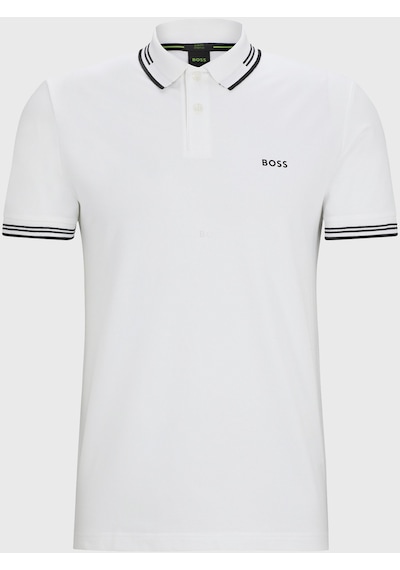 Boss Erkek Polo Yaka T Shirt 50506193 100 Beyaz