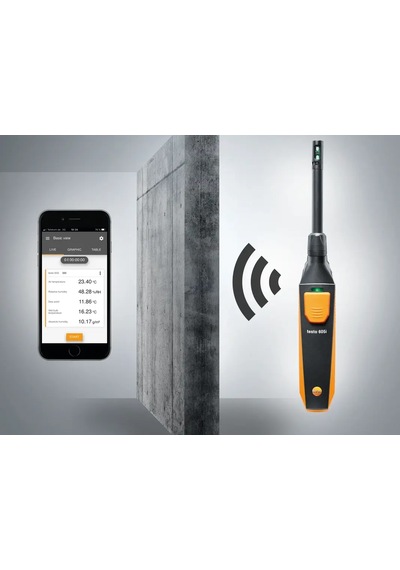 Testo 605i Akıllı Telefon İle Kullanılabilen Sıcaklık Ve Nem Ölçer