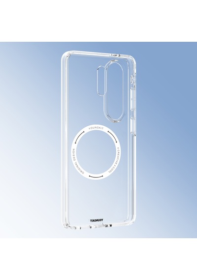 Samsung Uyumlu Galaxy S26 Ultra Kılıf M-safe Şarj Özellikli Youngkit Clear Serisi Kapak Şeffaf Şeffaf