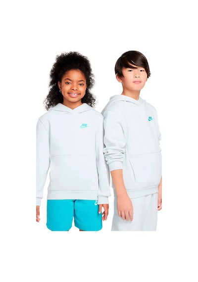 Nike Kids Sportswear Club Fleece Sweatshirt Unisex Çocuk Kapüşonlu Sweatshirt Gri Gri
