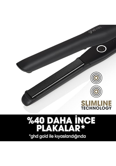 Ghd Mini İnce Plakalı Saç Düzleştirici, Siyah