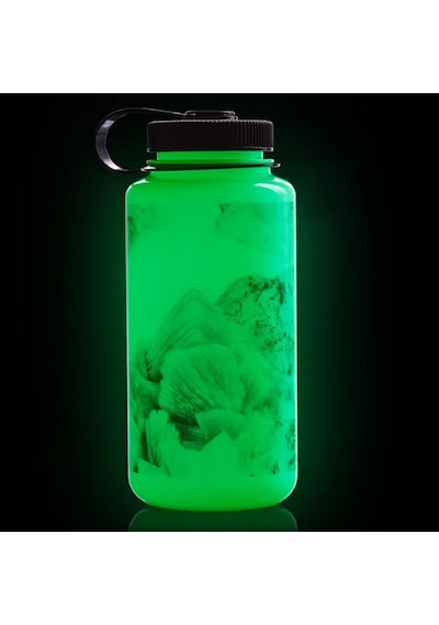 Nalgene Wide Mouth 32 Oz Suluk Matara 1 Litre Glowyld Kristal 682025-0034 Yeşil
