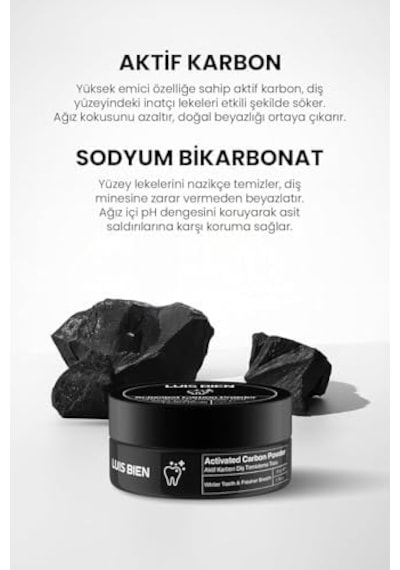 Luis Bien Aktif Karbon Diş Temizleme Tozu 50 Gr