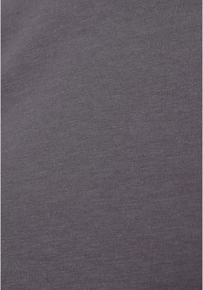 Colins Slim Fit Yuvarlak Yaka Düz Kadın Gri Kısa Kol Tişört Cl1074571 Q1.v2 Dgr Koyu Gri