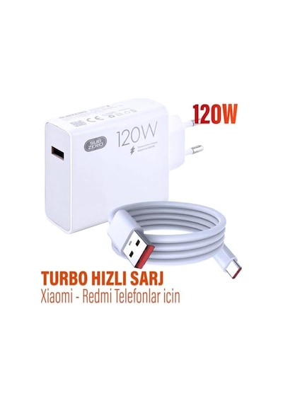 120w Turbo Hızlı Şarj Aleti Mi - Redmi Telefon Ve Tabletler İçin