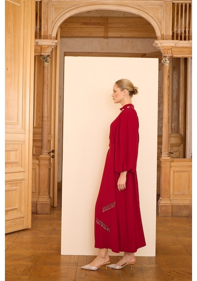 Senna Laura Dress Bordo Bordo