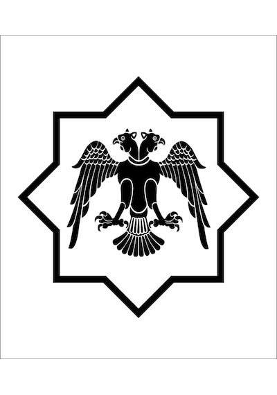 Sticker Usta Selçuklu Kartalı Yıldızı Sticker Araba Oto Motosiklet Karavan Etiket 00228 Kırmızı