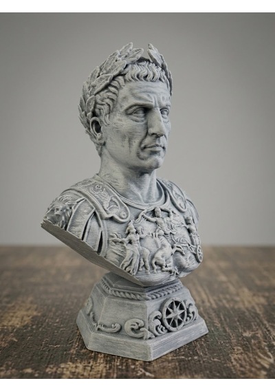Eselya3d Sezar Büst Hediyelik Biblo/ Caesar Bust Roma /15cm /fanart