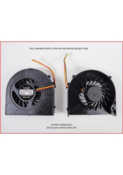 Dell Uyumlu Inspiron 15R N5010 M5010 3 Pin Fan Mf60120V1-B020-G99 3T25W