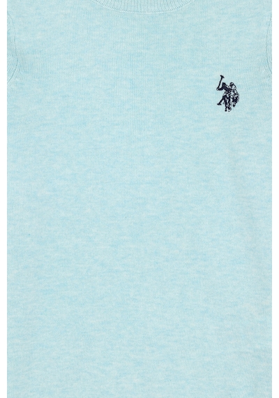U.S. Polo Assn. Kız Çocuk Su Yeşili Bisiklet Yaka Basic Kazak 50293586-VR253