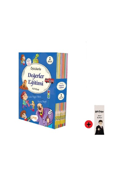 2. Sınıf Hikaye Kitabı Seti Yuva Yayınları Değerler Serisi + Kişiye Özel İsimli Harry Potter Kitap Ayracı