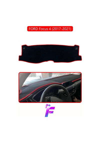 Ford Focus 4 2017-2021 Uyumlu Torpido Örtüsü Kolay Montaj Kaymaz Tasarım Tam Uyum F9