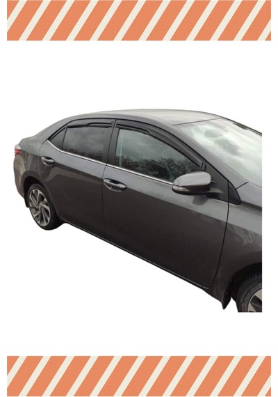 Toyota Corolla 2013-2018 Modellerine Özel 4'lü Mügen Tip Cam Rüzgarlığı