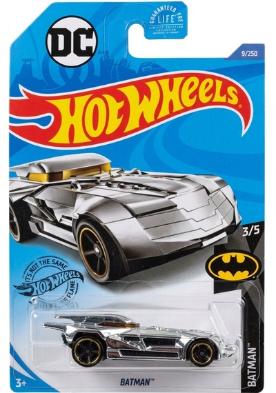 Hot Wheels - Batmobile - Uzun Kart - Ghb93 - 2018 - Chrome 1/64 Gri
