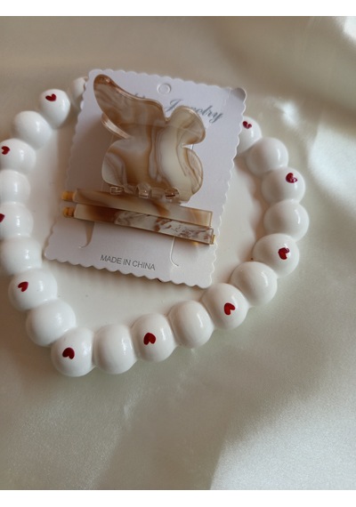 3lü Set Kemik Kıstırmalı Toka Çok Renkli