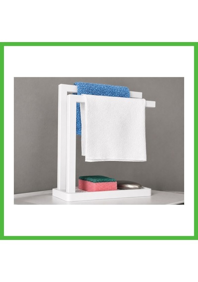 Vaveni 3d Baskı Havluluk Ve Sabunluk Organizer - Lavabo Üstü Çok Amaçlı Düzenleyici-beyaz Arz
