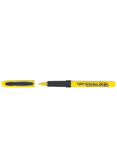 Bic Brite Line Grip  Fosforlu Kalem Sarı 12'li Sarı