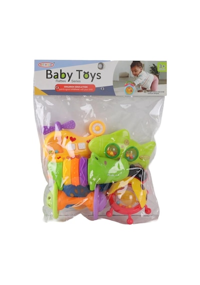 Tg8422-7 Poşetli 6lı Çıngırak Seti Yeşil