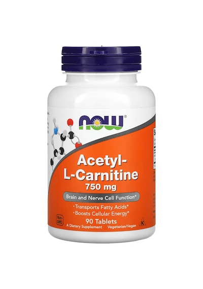 Now Foods Acetyl-l Carnitine Amino Acid Brain & Cognitive 750 Mg 90 Tablet Aromasız