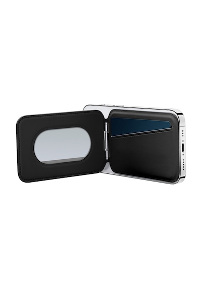 Buff Apple Uyumlu iPhone Walletmag 2.0 Stant Manyetik Deri Cüzdan Black Siyah