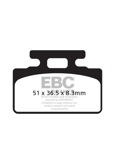 Ebc Sfa151 Honda Rs125/150 88-07, Nsf 250 R 12-20 Arka Fren Balatası