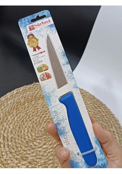 Sürmene 61004 Mutfak Bıçağı 9,50 Cm Koyu Mavi Çok Renkli