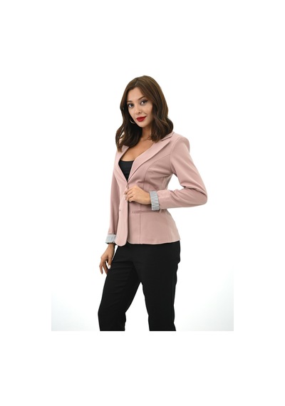 Kadın Tek Düğme Detaylı Blazer Ceket 5522 001
