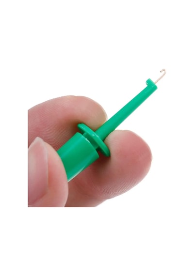 Alkatronik 5 Adet Kanca Tip Test Ölçme Soketi Mini Lehimsiz Tutucu Yakalayıcı Klips Yaylı Konnektör