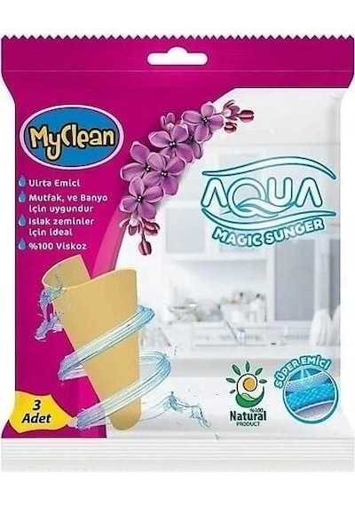 Myclean Aqua Magic Sünger 3'lü