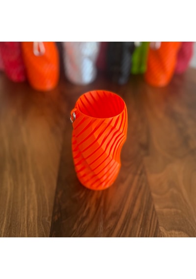 Mottopi Spiral Desenli Bira Çorabı ,bira Gizleyici,bira Kılıfı,bira Soğutucu-turuncu