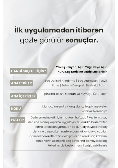 Matsu Extension Saç Derisi Maskesi 350 ml | Arındırma & Kök Desteği
