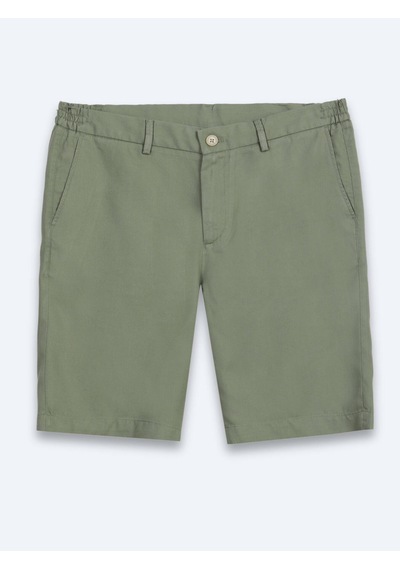 Kip Yeşil Düz Kumaş Jogging Fit Casual Bermuda