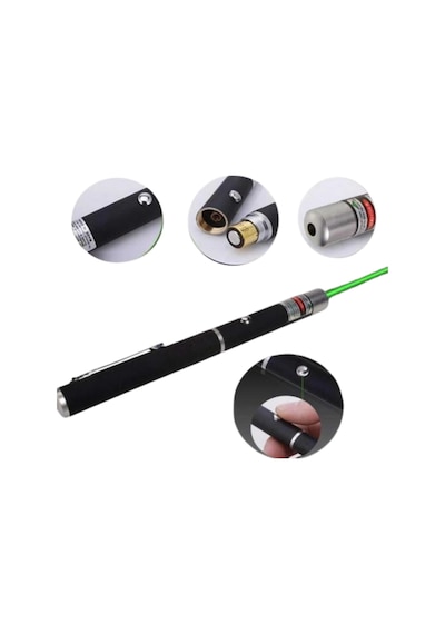 Hubrendy Tekno Lazer Kalem Güçlü Yeşil Işık Kompakt Ve Pratik Kullanım