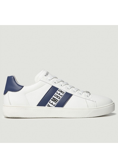 Bianco Sneaker Günlük Erkek 19134/cp C Bkku Bikkembergs 64039996 Scarpa Uomo Mıcrofıber Nero Bianco