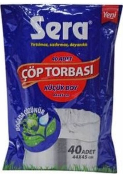 Sera Küçük Boy Çöp Torbası 40'lı 40 x 45 CM